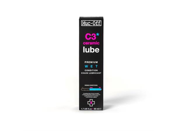 Muc-Off Wet Lube - C3 Ceramic 50ml Keramisk kjedeolje for våte forhold 