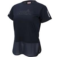 Swix Dame T-skjorte mesh Motion  S T-skjorte med meshdetaljer Dark navy