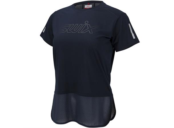 Swix Dame T-skjorte mesh Motion  S T-skjorte med meshdetaljer Dark navy