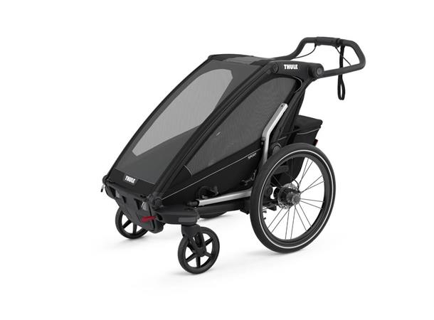 Thule Chariot Sport1 Sort Multivogn til løping, ski og sykkel 