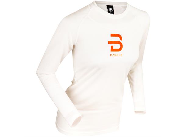 Dæhlie Compete-Tech LS Trøye Dame XS Ultralett supertrøye Snow White 