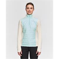 Dæhlie Dame Genser Half Zip Comfy M Varm genser i ullblanding Iced Aqua