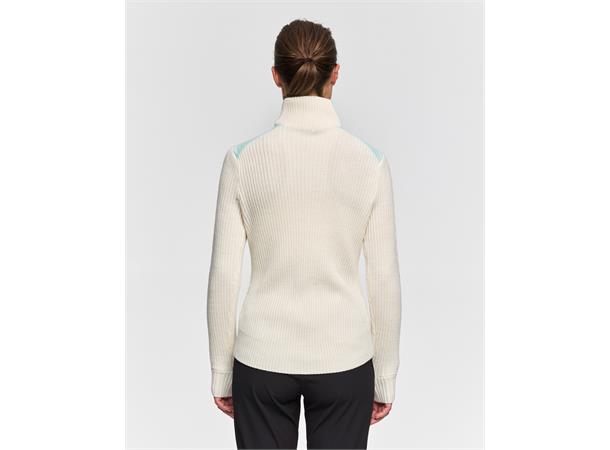 Dæhlie Dame Genser Half Zip Comfy M Varm genser i ullblanding Iced Aqua