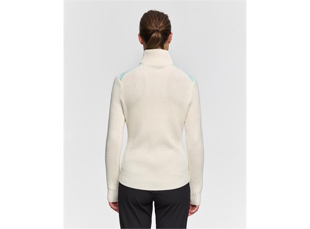 Dæhlie Dame Genser Half Zip Comfy M Varm genser i ullblanding Iced Aqua