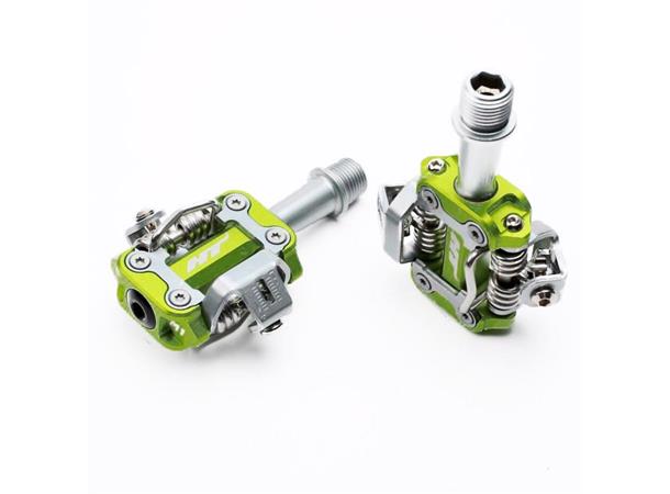 HT M1 XC Pedaler Rød Alu m/Cleats, 298gr 