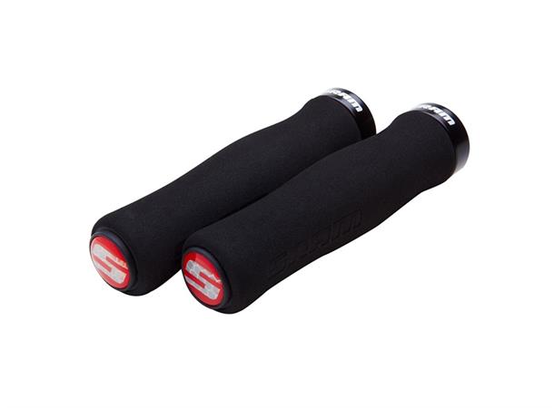 Sram Contour Foam Lockin Grips 129mm Holker 2 pack Black med endeplugg