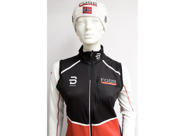 FOSS Sport Race Softshell Vest Dame S Dæhlie skivest med FOSS Sport logo 