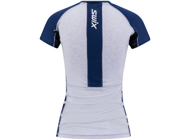 Swix Dame T-shirt Motion Tech Wool L Multisport trøye med ull Silver 
