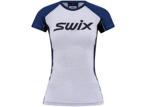 Swix Dame T-shirt Motion Tech Wool L Multisport trøye med ull Silver 