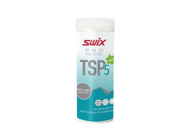 Swix TSP5 Turquoise -10°C/-15°C, 40g Fluorfritt pulver til de kaldeste dagene