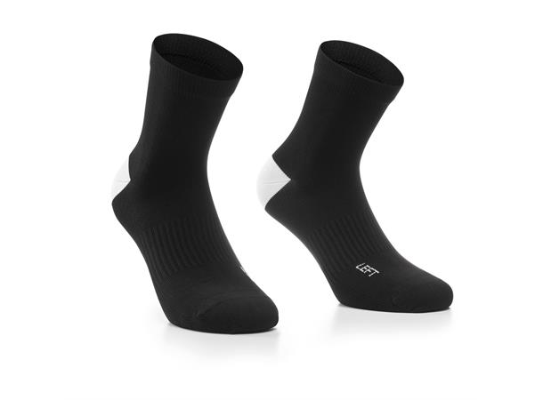 Assos Unisex sokker Essence Low 2pck 0 2 pakk teknisk sykkelsokker Black Series 