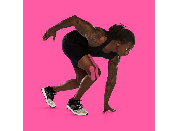 K-Tape Kinesiologi tape fra Biviax Rosa Tape av høy kvalitet til muskler og ledd 