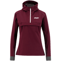 Swix Dame Anorak Motion  S Tynn anorakk til trening Dark aubergine