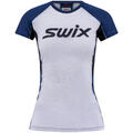 Swix Dame T-shirt Motion Tech Wool M Multisport trøye med ull Silver