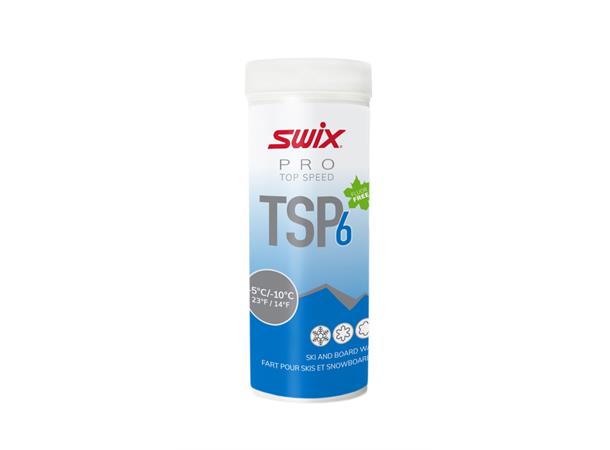 Swix TSP6 Blue -5°C/-10°C, 40g Fluorfritt pulver for kalde temperaturer 