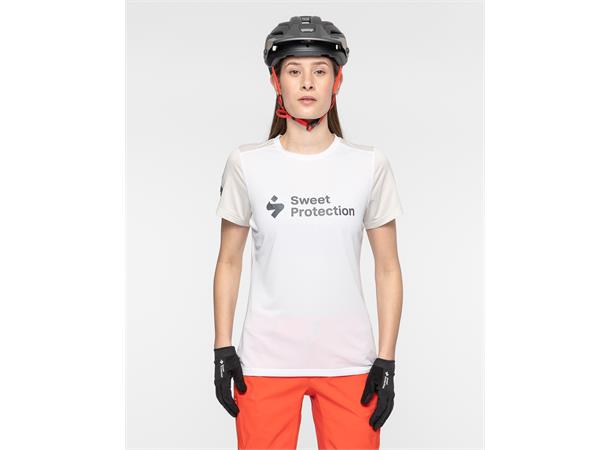 Sweet Dame T-skjorte Hunter SS  S Allsidig sykkeltrøye Bright White 