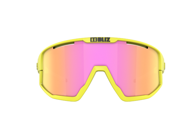 Bliz Active Fusion Matt Yellow M12 Multisportbrille Lens:Brown purple multi