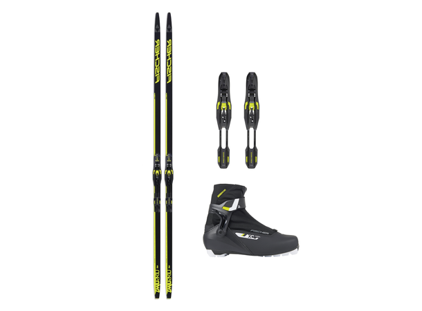 Fischer Twin Skin Pro Felleskipakke Komplett skipakke til tur/trening 