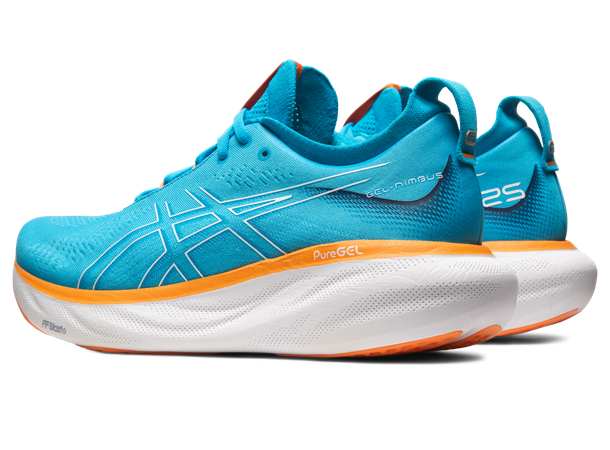 Asics Herre Løpesko Gel-Nimbus 25 46 Ny og forbedret utgave IslandBlue/Peach