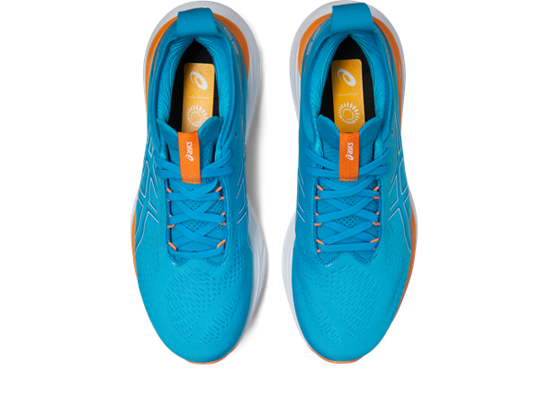Asics Herre Løpesko Gel-Nimbus 25 46 Ny og forbedret utgave IslandBlue/Peach