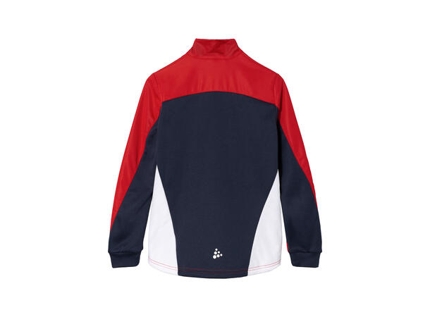 Craft Jr Jakke NOR Warm Club 134/140 Varm skijakke til junior - Bright Red 