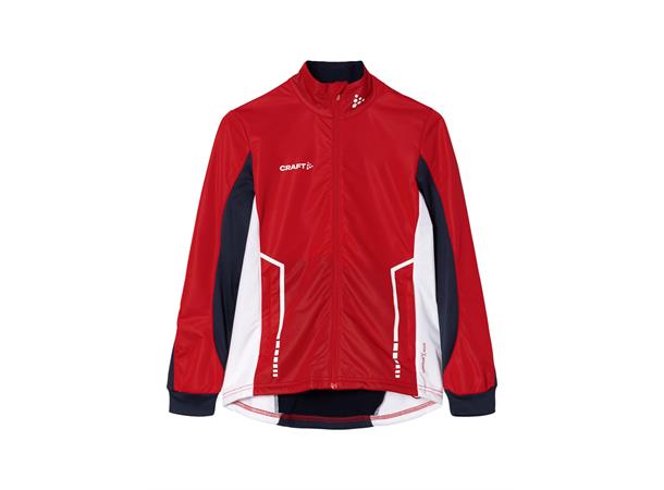 Craft Jr Jakke NOR Warm Club 134/140 Varm skijakke til junior - Bright Red 