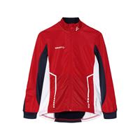 Craft Jr Jakke NOR Warm Club 134/140 Varm skijakke til junior - Bright Red