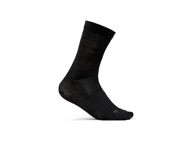 Craft Sokker Core Liner 2pck 34-36 Tynn varm ullsokk til langrenn Black - Foss Sport Nettbutikk