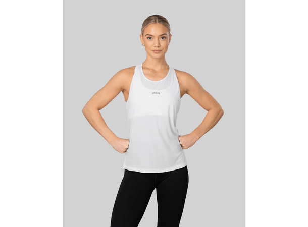 Johaug Singlet Discipline M Lett og behagelig treningssinglet White 