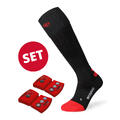 Lenz Heat Sock + Heat Pack Black 39-41 Varmesokker med batteri