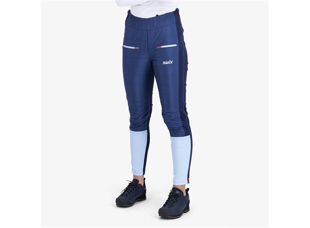 Swix Dame Bukse Horizon S Teknisk varm skibukse - Blue Bell 