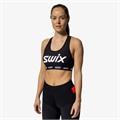 Swix Dame Sport-top Roadline XS Sports-BH til løp og rulleski Black