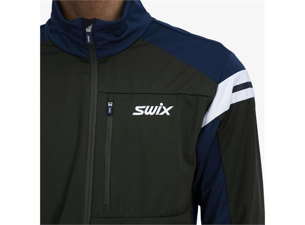 Swix Herre Dynamic Jakke L Skijakke i softshell - Dark Olive
