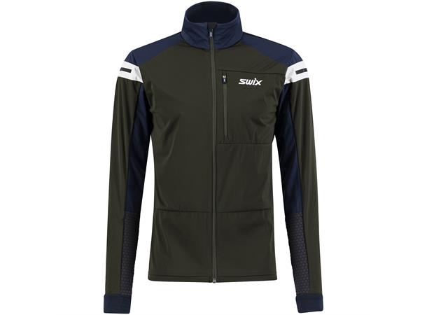 Swix Herre Dynamic Jakke L Skijakke i softshell - Dark Olive