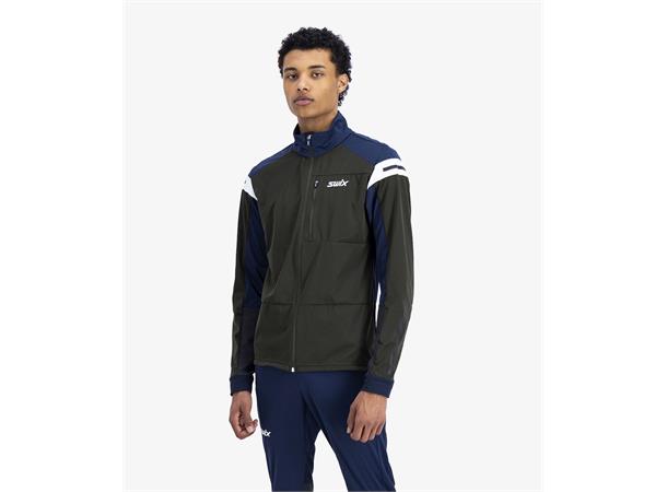 Swix Herre Dynamic Jakke L Skijakke i softshell - Dark Olive