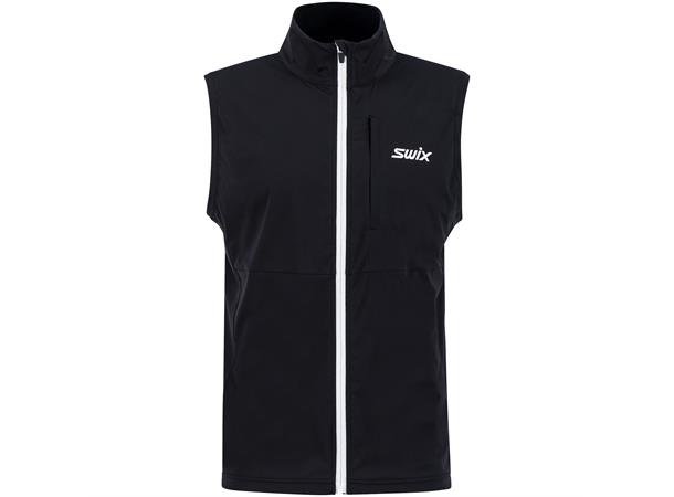 Swix Herre Quantum Performance Vest S Allsidig treningsvest - Black 