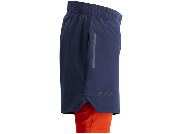 Swix Herre Shorts Pace Hybrid S Lett hybrid løpeshorts Dark Navy 