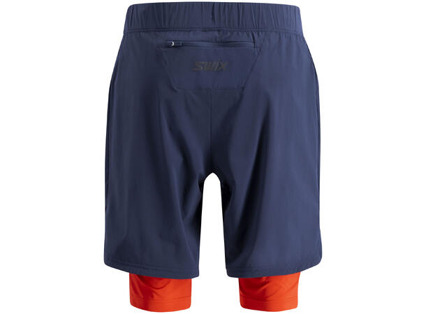 Swix Herre Shorts Pace Hybrid S Lett hybrid løpeshorts Dark Navy 