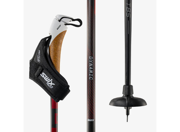 Swix Skistav Dynamic D1 152,5 cm Karbonkompositt stav til tur og trening 