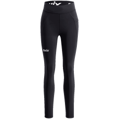 Swix W Pace High Waist Tights Teknisk l&#248;petights med h&#248;y midje - Bl