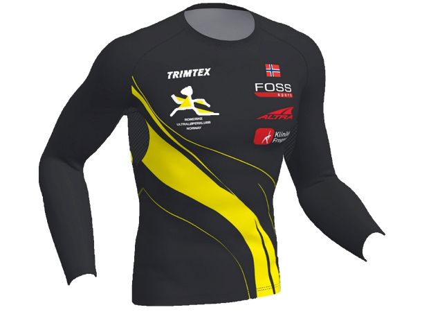 Trimtex Fast T-shirt LS Herre S Klubbtøy Romerike Ultraløperklubb 