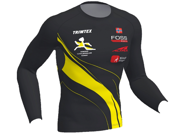 Trimtex Fast T-shirt LS Herre S Klubbtøy Romerike Ultraløperklubb 