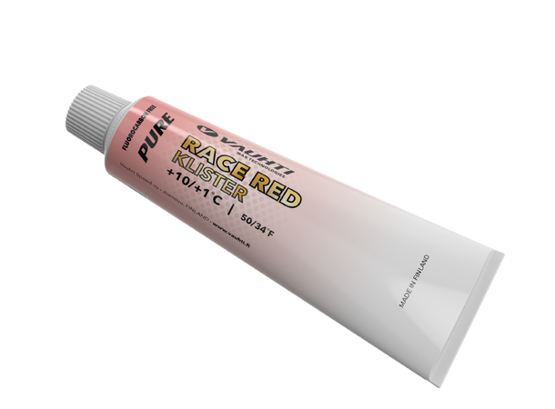 Vauhti PURE RACE RED Fluorfritt klister, Rødt våtsnøklister 