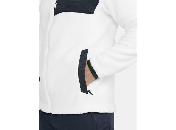 Craft Herre NOR Explore Pile Fleece XL Fleecejakke White / Blaze 