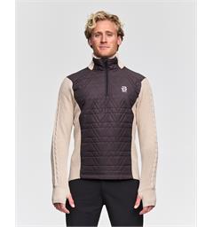 Dæhlie Herre Genser Half Zip Comfy Varm genser i ullblanding Peyote