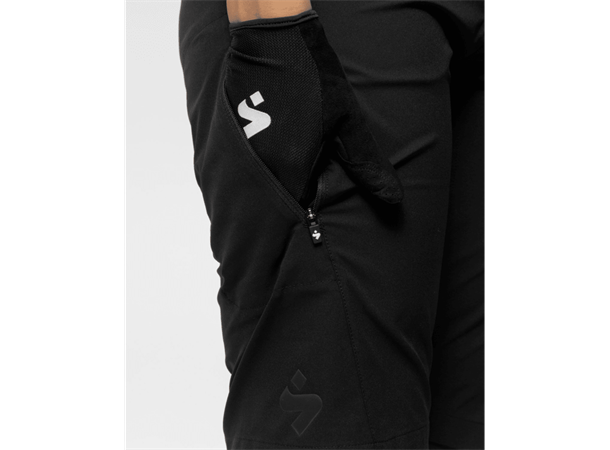 Sweet Dame Shorts Hunter Slashed M Lett og slitesterk sykkelshorts - Black 