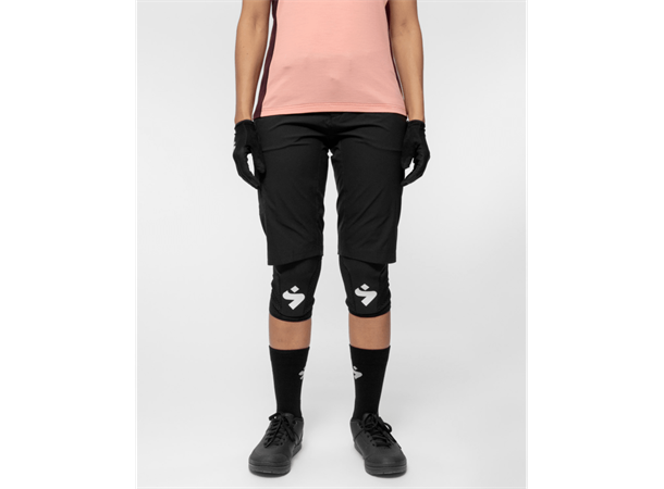 Sweet Dame Shorts Hunter Slashed M Lett og slitesterk sykkelshorts - Black 