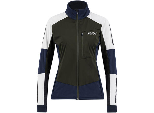 Swix Dame Dynamic Jakke XS Skijakke i softshell - Dark Olive 