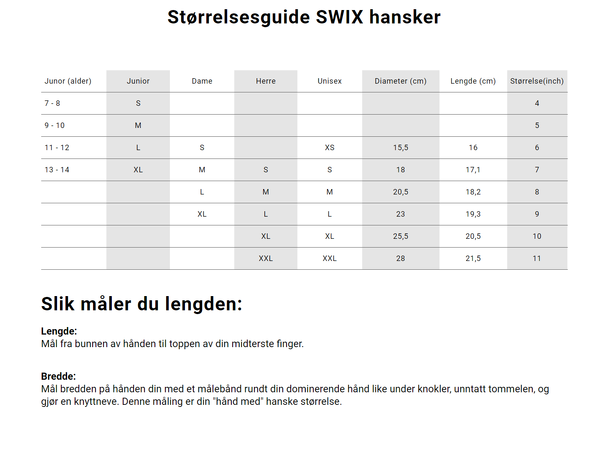 Swix Hanske Vantage Light 10 Lette hansker for rulleski Black 