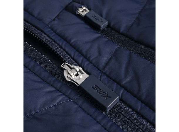 Swix Herre Jakke Dynamic Hybrid Ins L Varm langrennsjakke Lake Blue/Dark Navy 